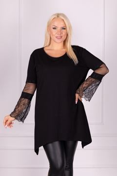 Picture of PLUS SIZE TOP WITH LACE SLEEVE